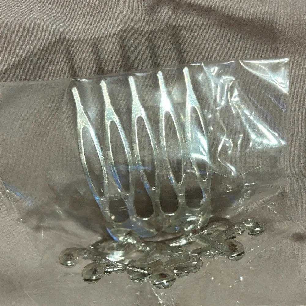 Tiara rhinestone, mini hair clip